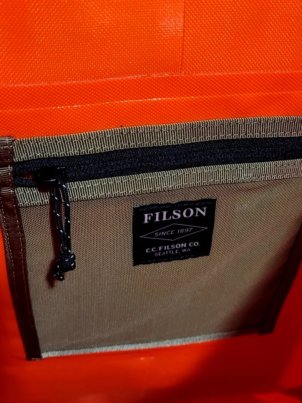 Filson 28L Dry Backpack Flame Orange - MINT Condition